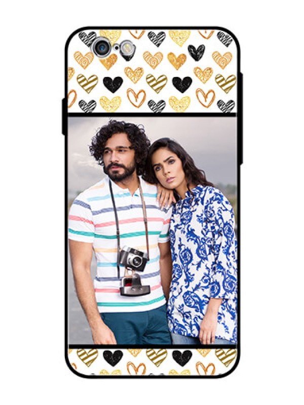 Custom Apple iPhone 6 Photo Printing on Glass Case  - Love Symbol Design