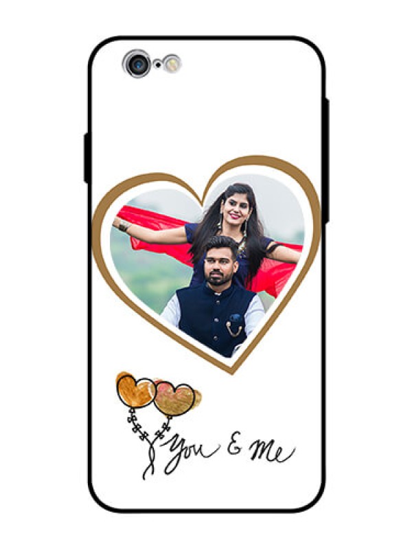 Custom Apple iPhone 6 Custom Glass Mobile Case  - You & Me Design
