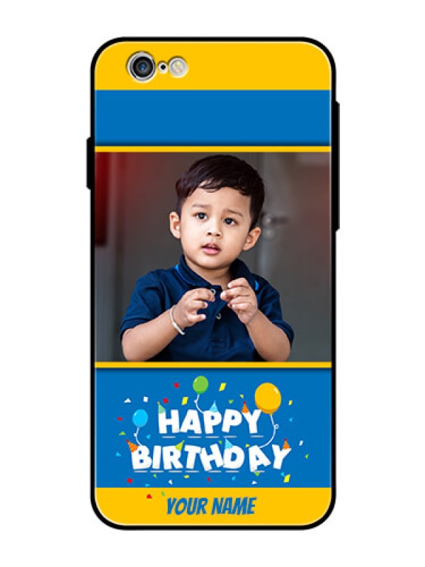 Custom Apple iPhone 6 Custom Glass Mobile Case  - Birthday Wishes Design