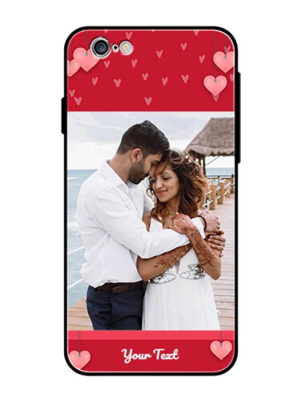 Custom Apple iPhone 6 Custom Glass Phone Case  - Valentines Day Design
