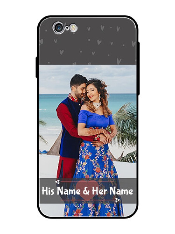 Custom Apple iPhone 6 Custom Glass Mobile Case  - Buy Love Design with Photo Online