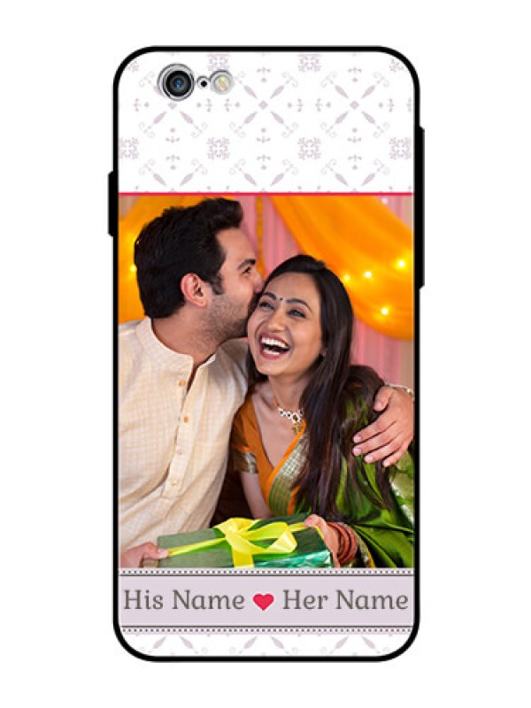 Custom Apple iPhone 6 Custom Glass Mobile Case  - with Photo and Ethnic Design