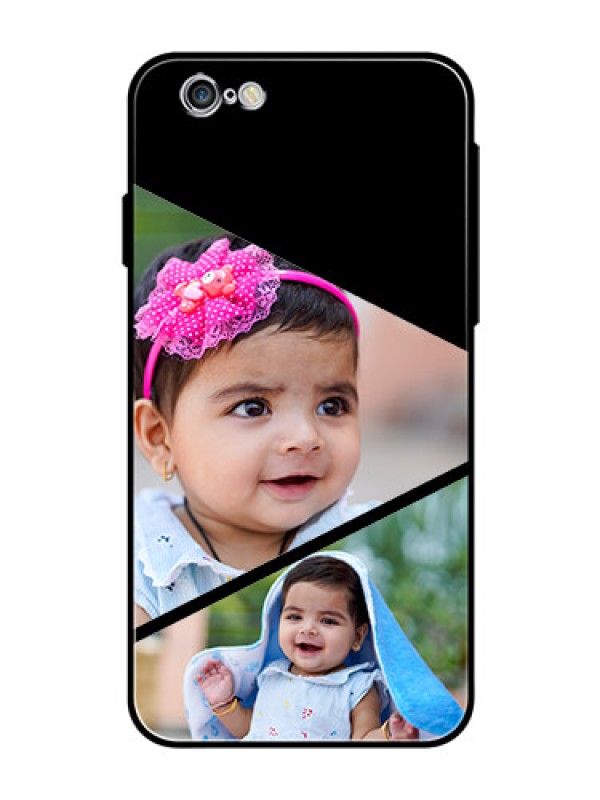 Custom Apple iPhone 6 Custom Glass Phone Case  - Semi Cut Design