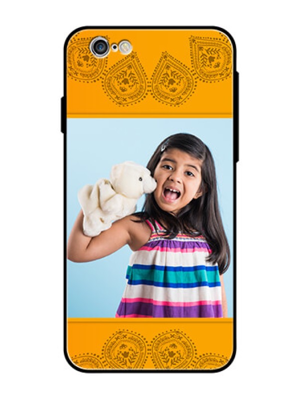 Custom Apple iPhone 6 Personalized Glass Phone Case  - Photo Wedding Design 