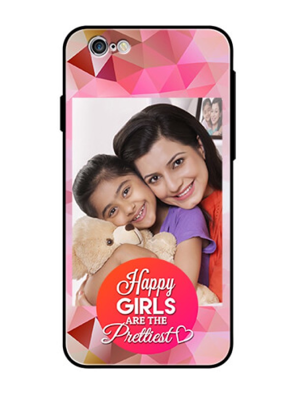 Custom Apple iPhone 6 Photo Printing on Glass Case  - Abstract Triangle Design