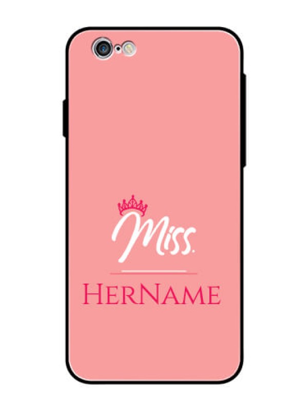 Custom Iphone 6 Custom Glass Phone Case Mrs with Name