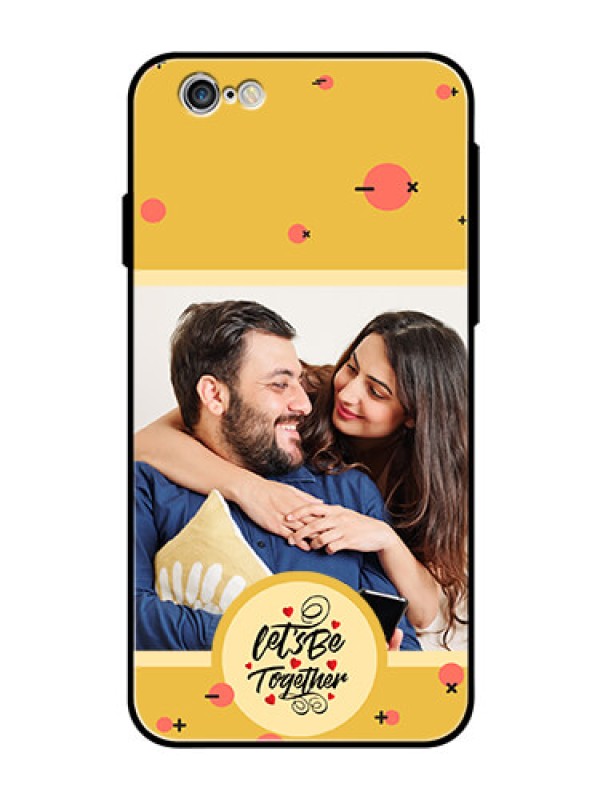 Custom iPhone 6 Photo Printing on Glass Case - Lets be Together Design