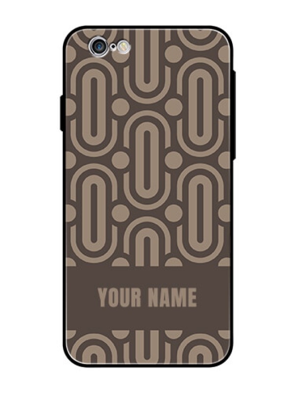 Custom iPhone 6 Custom Glass Phone Case - Captivating Zero Pattern Design