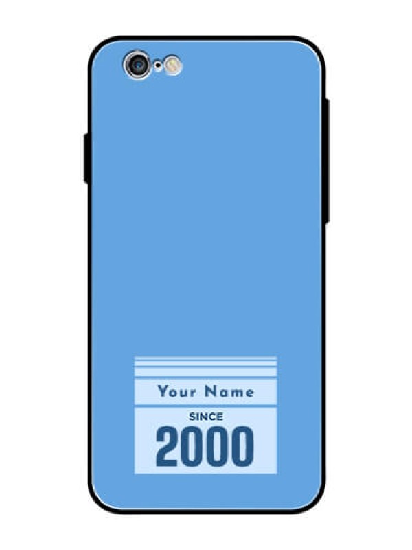 Custom iPhone 6 Custom Glass Mobile Case - Custom Year of birth Design