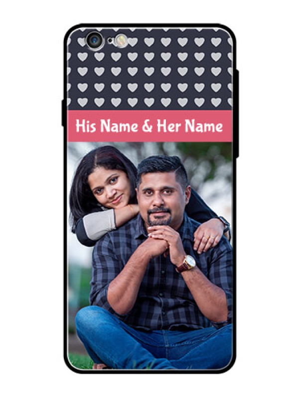 Custom Apple iPhone 6S Plus Custom Glass Mobile Case  - Love Symbols Design