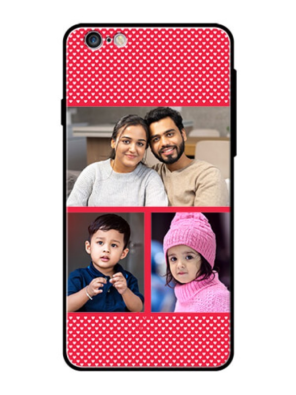 Custom Apple iPhone 6S Plus Personalized Glass Phone Case  - Bulk Pic Upload Design