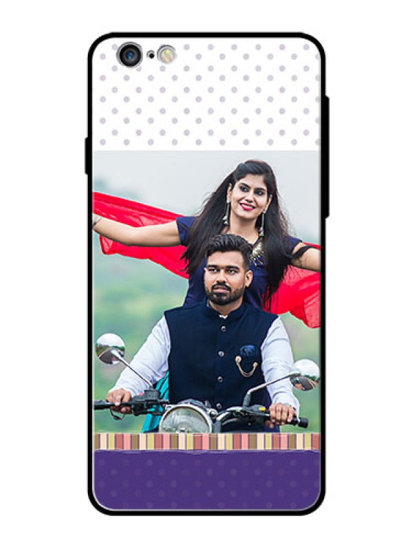 Custom Apple iPhone 6S Plus Photo Printing on Glass Case  - Cute Family Design