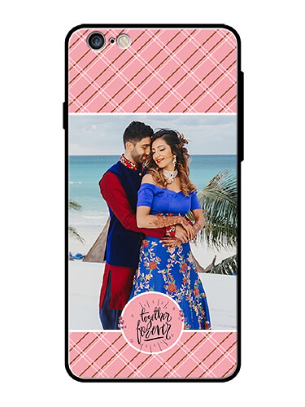 Custom Apple iPhone 6S Plus Personalized Glass Phone Case  - Together Forever Design