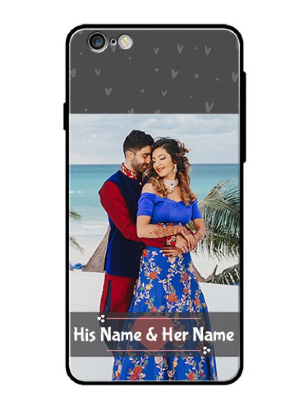 Custom Apple iPhone 6S Plus Custom Glass Mobile Case  - Buy Love Design with Photo Online