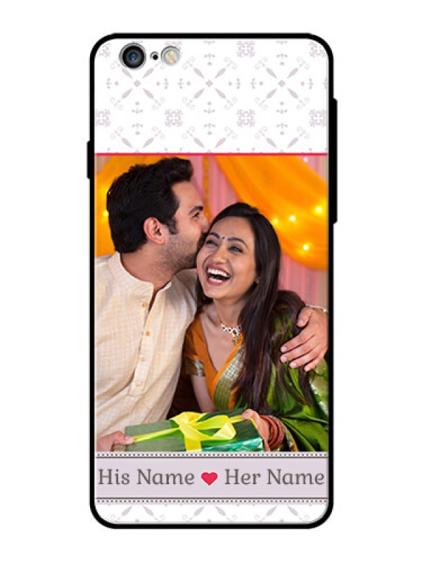 Custom Apple iPhone 6S Plus Custom Glass Mobile Case  - with Photo and Ethnic Design