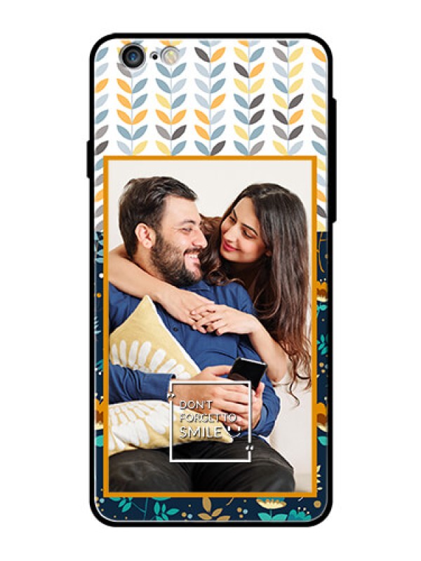 Custom Apple iPhone 6S Plus Custom Glass Mobile Case  - Pattern Design