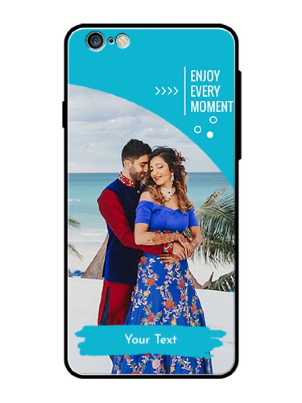 Custom Apple iPhone 6S Plus Custom Glass Mobile Case  - Happy Moment Design