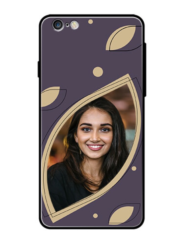 Custom iPhone 6S Plus Custom Glass Mobile Case - Falling Leaf Design