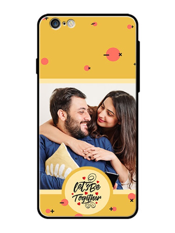 Custom iPhone 6S Plus Photo Printing on Glass Case - Lets be Together Design