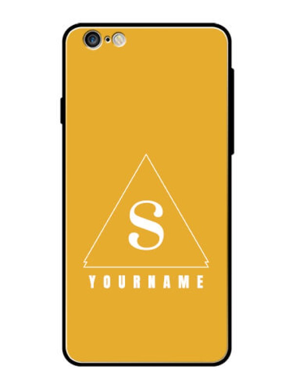 Custom iPhone 6S Plus Personalized Glass Phone Case - simple triangle Design
