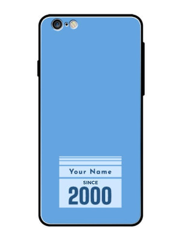 Custom iPhone 6S Plus Custom Glass Mobile Case - Custom Year of birth Design