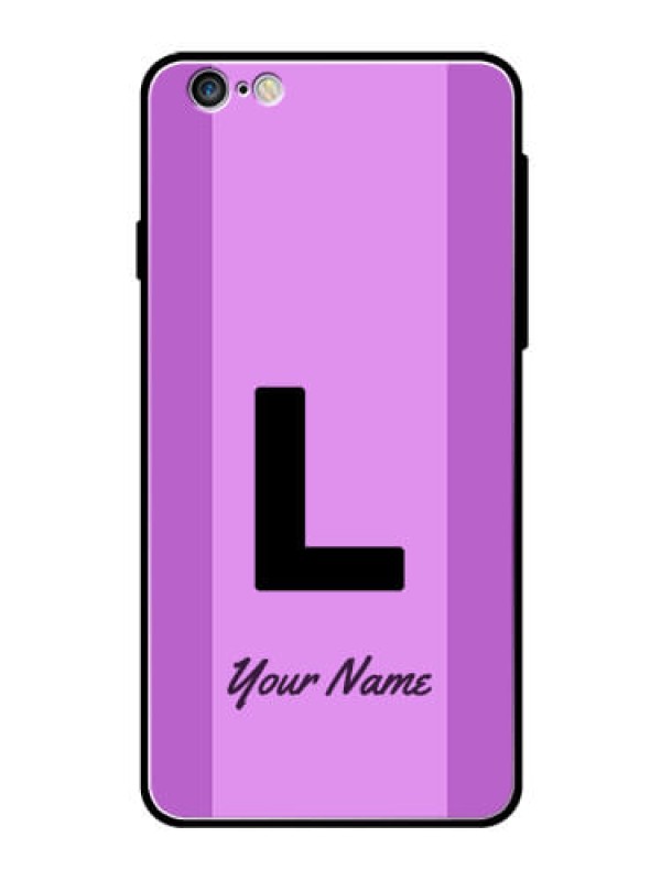 Custom iPhone 6S Plus Custom Glass Phone Case - Tricolor custom text Design
