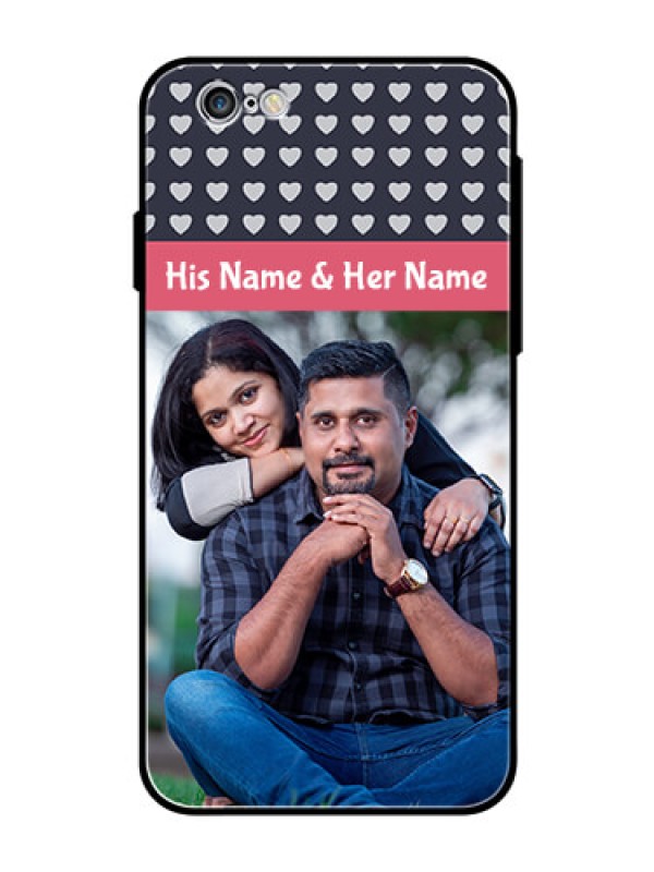 Custom Apple iPhone 6s Custom Glass Mobile Case  - Love Symbols Design