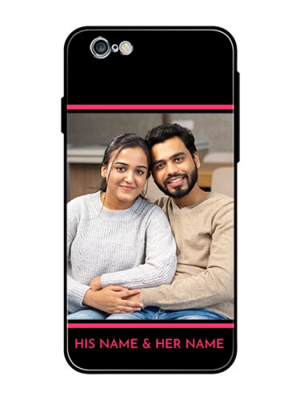Custom Apple iPhone 6s Custom Glass Mobile Case  - with Add Text Design