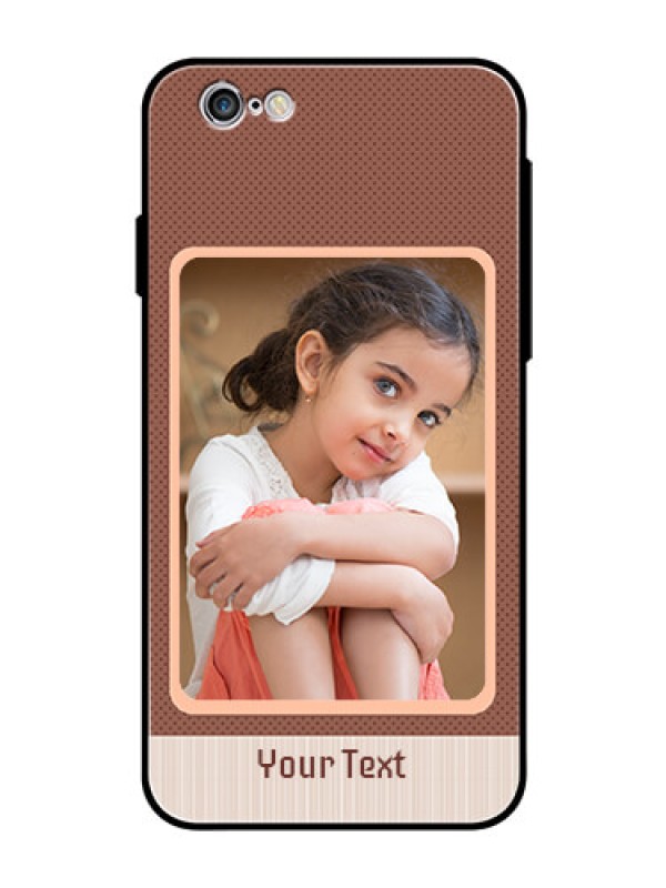 Custom Apple iPhone 6s Custom Glass Phone Case  - Simple Pic Upload Design