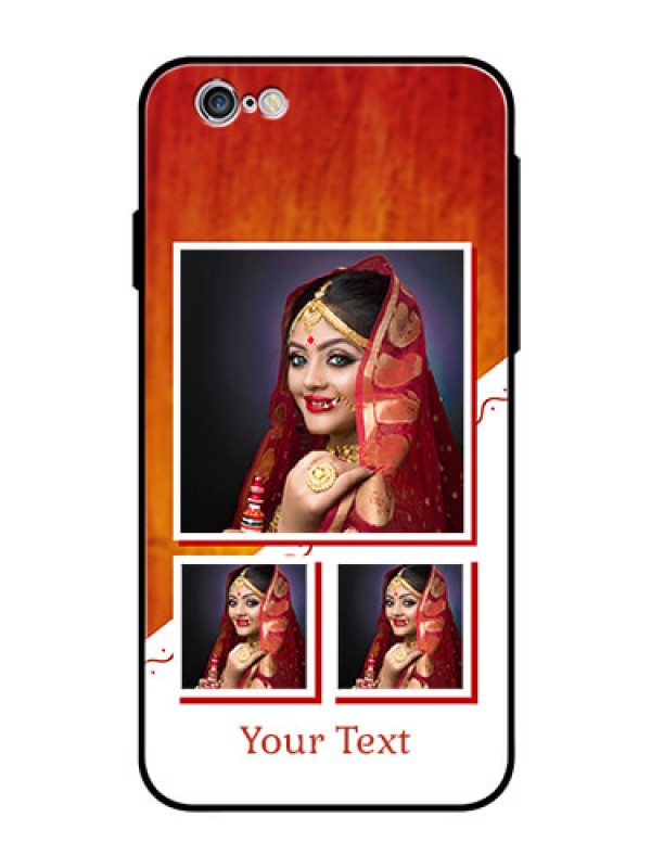 Custom Apple iPhone 6s Custom Glass Phone Case  - Wedding Memories Design  