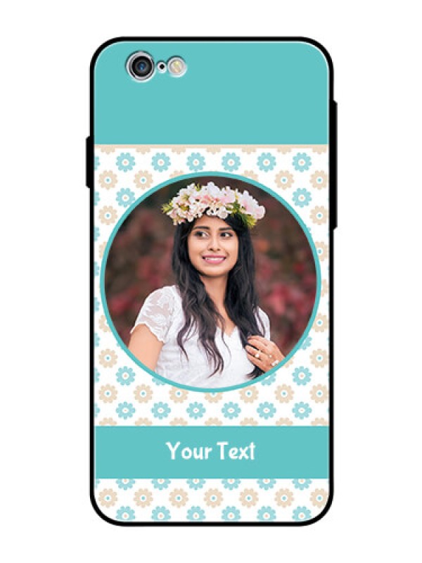 Custom Apple iPhone 6s Custom Glass Mobile Case  - Beautiful Flowers Design