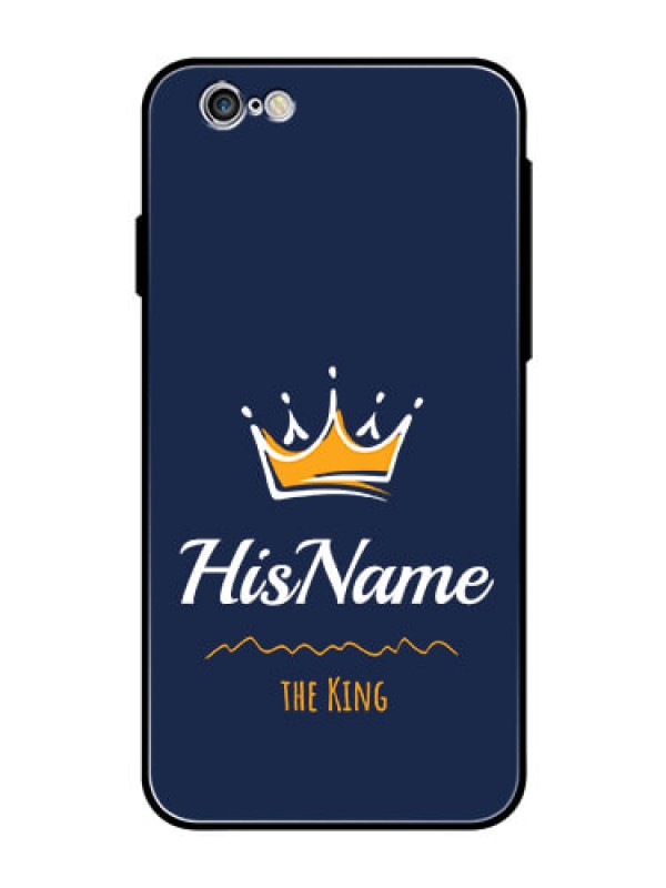 Custom Iphone 6S Glass Phone Case King with Name