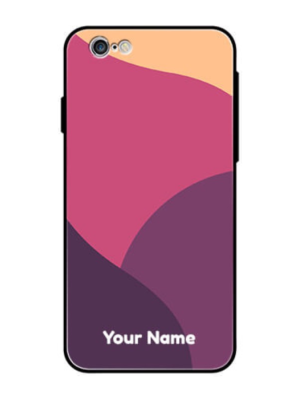 Custom iPhone 6S Custom Glass Phone Case - Mixed Multi-colour abstract art Design