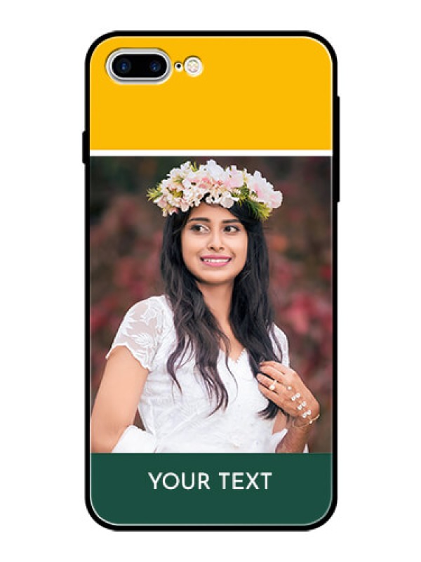 Custom Apple iPhone 7 Plus Photo Printing on Glass Case  - Love You Design