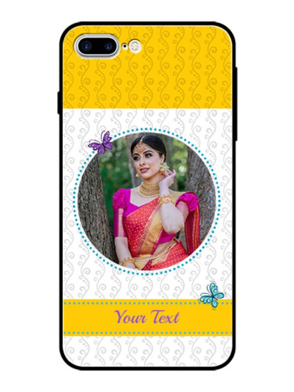 Custom Apple iPhone 7 Plus Custom Glass Mobile Case  - Girls Premium Case Design