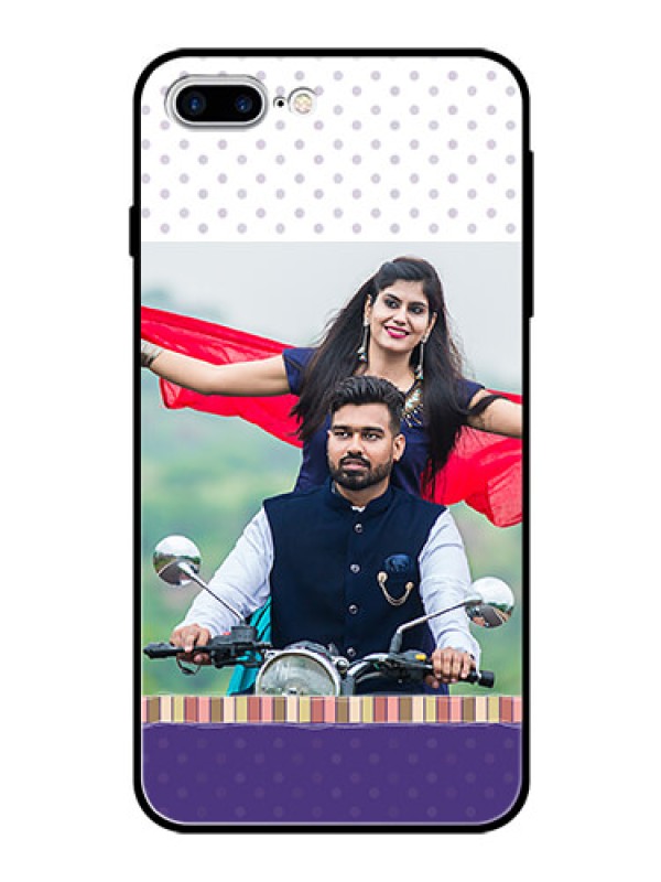 Custom Apple iPhone 7 Plus Photo Printing on Glass Case  - Cute Family Design