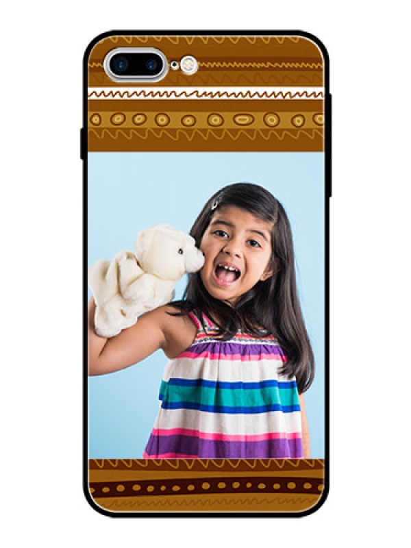Custom Apple iPhone 7 Plus Custom Glass Phone Case  - Friends Picture Upload Design 