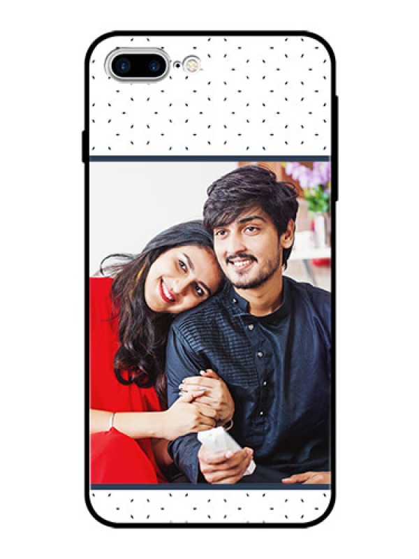 Custom Apple iPhone 7 Plus Personalized Glass Phone Case  - Premium Dot Design