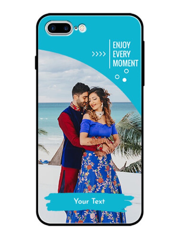 Custom Apple iPhone 7 Plus Custom Glass Mobile Case  - Happy Moment Design