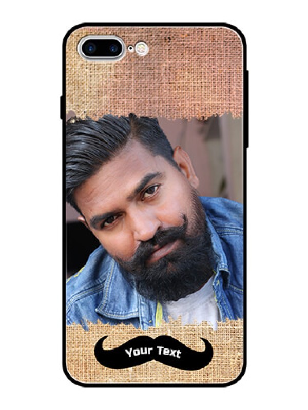 Custom Apple iPhone 7 Plus Personalized Glass Phone Case  - with Texture Design