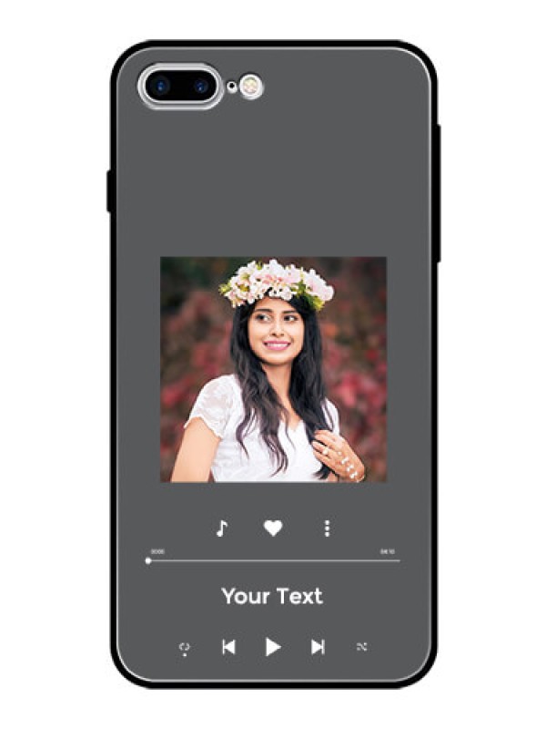 Custom iPhone 7 Plus Custom Glass Mobile Case - Play The Music Design
