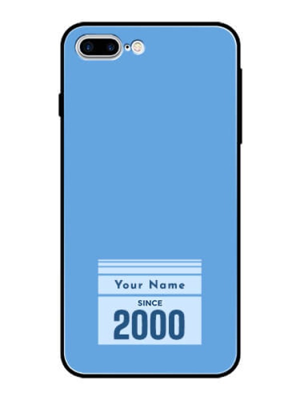 Custom iPhone 7 Plus Custom Glass Mobile Case - Custom Year of birth Design