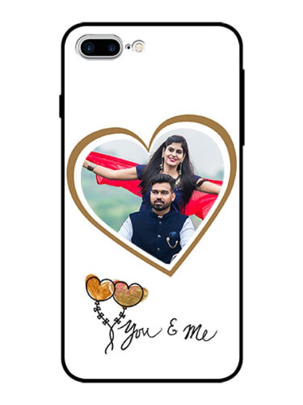 Custom Apple iPhone 8 Plus Custom Glass Mobile Case  - You & Me Design