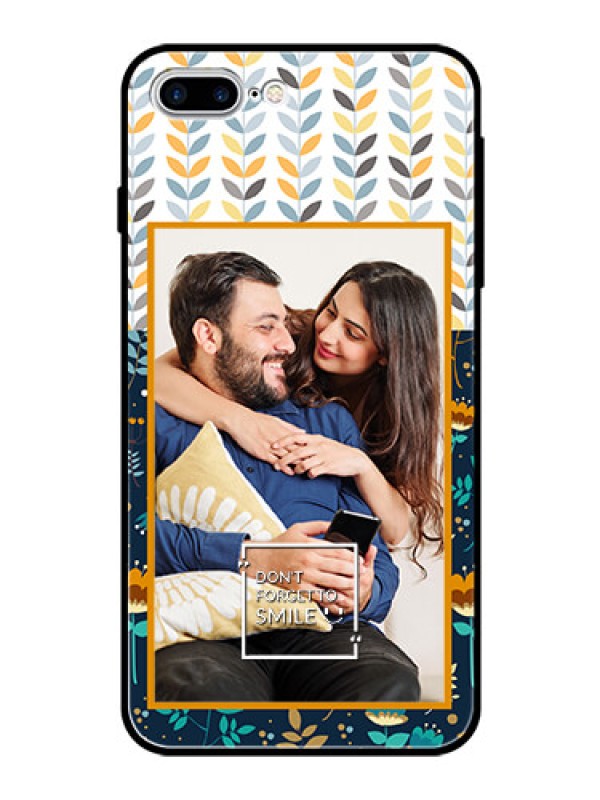 Custom Apple iPhone 8 Plus Custom Glass Mobile Case  - Pattern Design