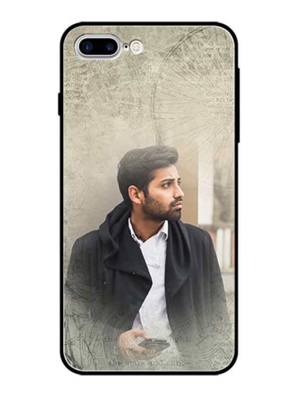 Custom Apple iPhone 8 Plus Custom Glass Phone Case  - with vintage design