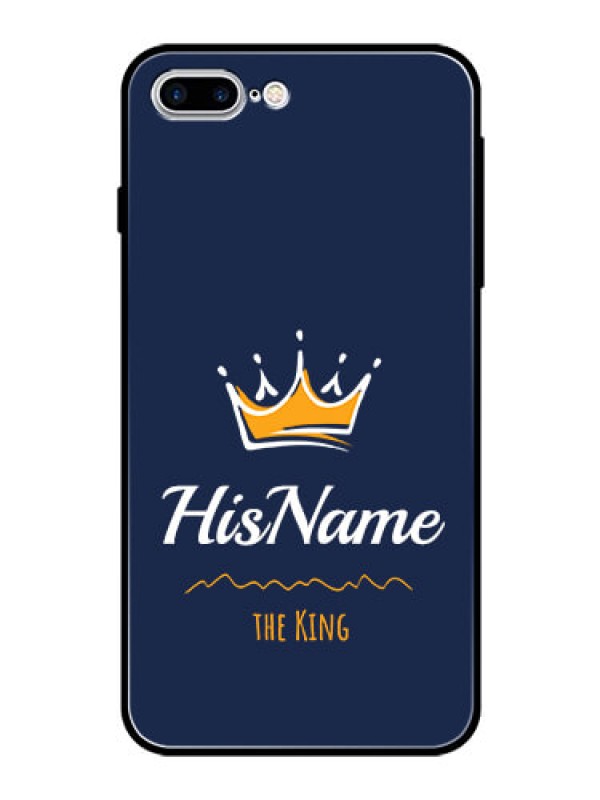 Custom Iphone 8 Plus Glass Phone Case King with Name