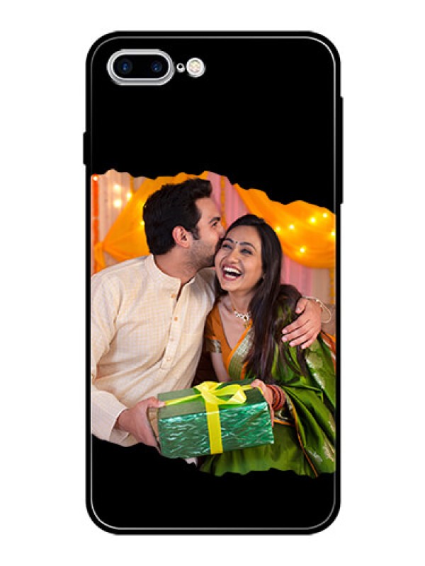 Custom iPhone 8 Plus Custom Glass Phone Case - Tear-off Design