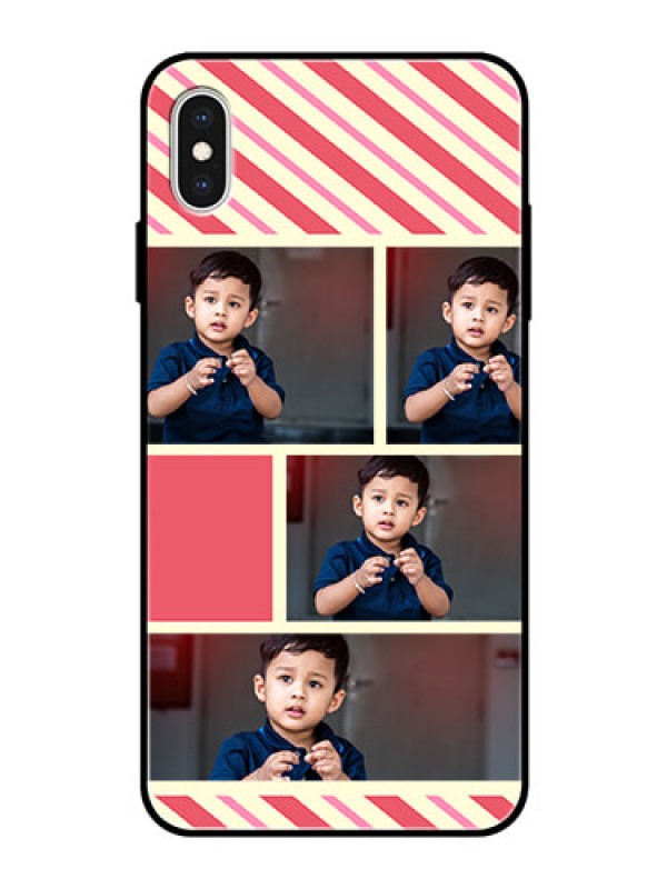 Custom Apple iPhone XS Max Personalized Glass Phone Case  - Picture Upload Mobile Case Design