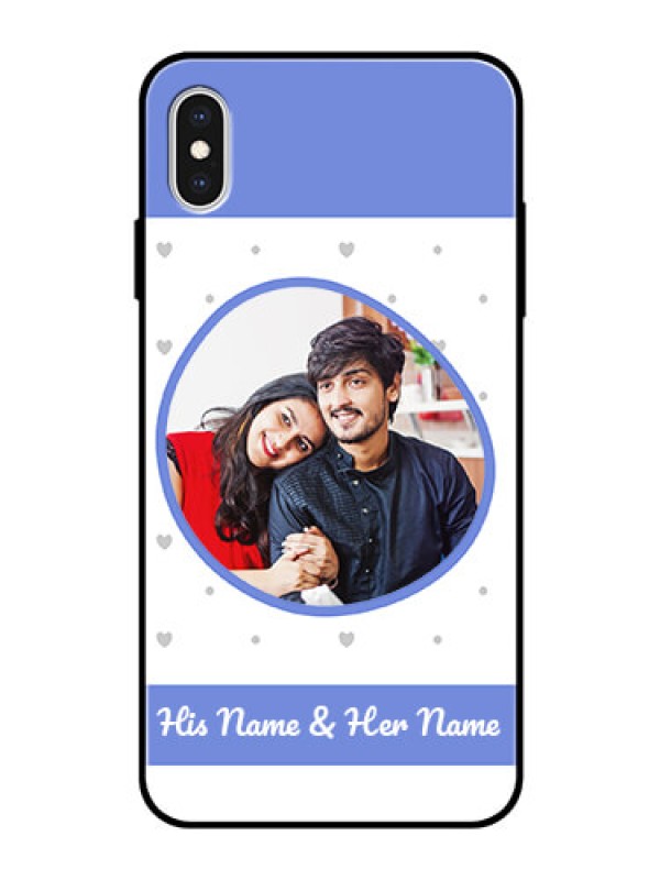 Custom Apple iPhone XS Max Photo Printing on Glass Case  - Premium Case Design