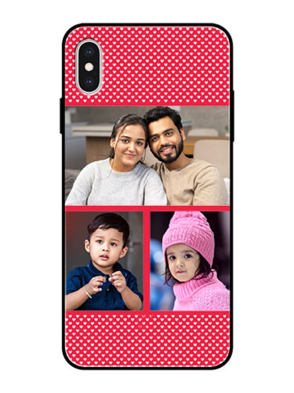 Custom Apple iPhone XS Max Personalized Glass Phone Case  - Bulk Pic Upload Design